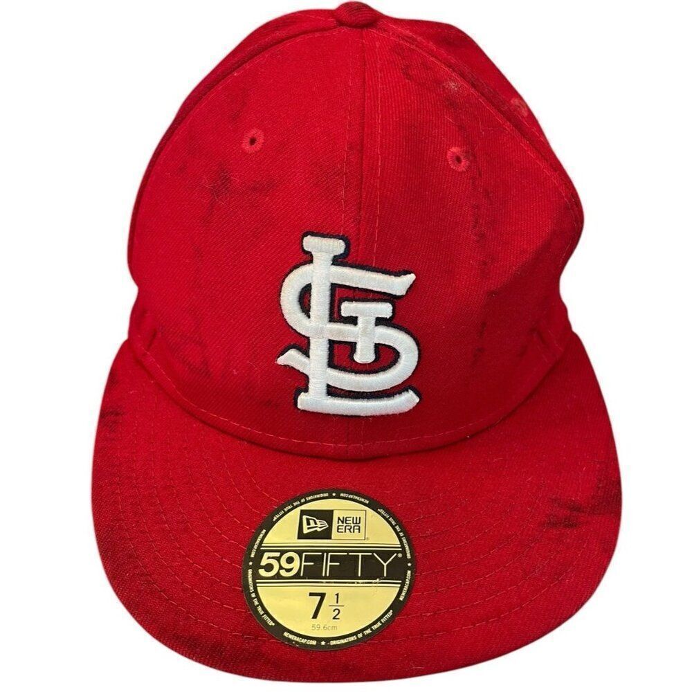 St Louis Cardinals 7 1/2 New Era 59Fifty Official On Field Baseball Cap Fitted